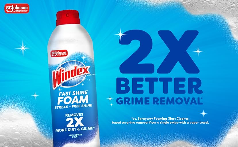 Windex Fast Shine Foam Glass Cleaner — image 1