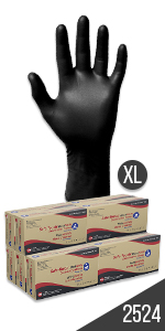 Dynarex Safe-Touch Black Nitrile Exam Gloves — image 11