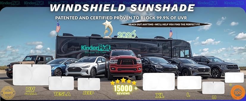 Kinder Fluff Windshield Sun Shade — image 7