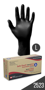 Dynarex Safe-Touch Black Nitrile Exam Gloves — image 9