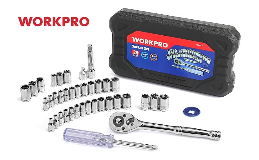 WORKPRO 39-Piece Drive Socket Set — image 1