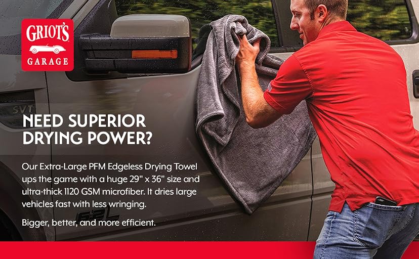 Griot's Garage Extra-Large PFM Edgeless Microfiber Drying Towel — image 3