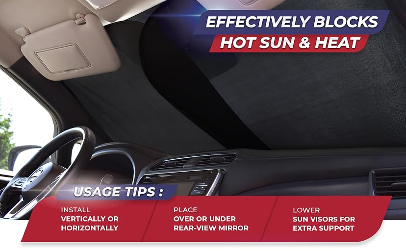 Autoamerics 2-Piece Windshield Sun Shade — image 8