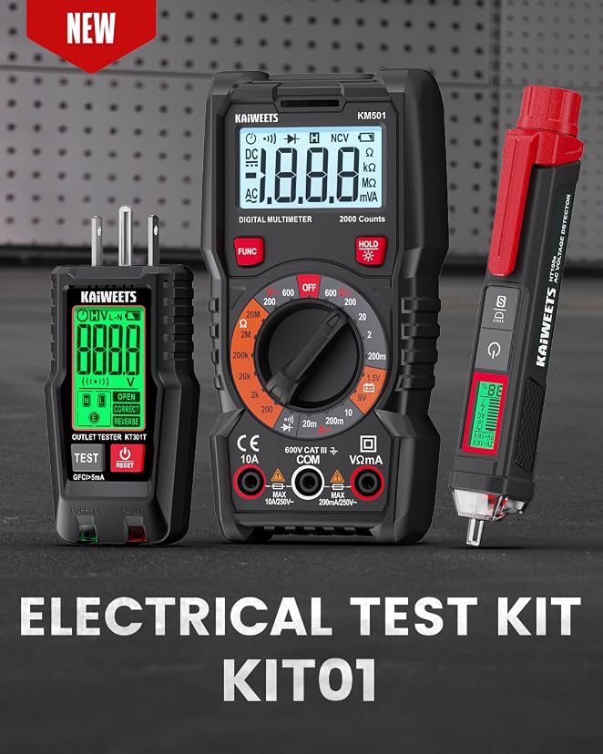 KAIWEETS HT118A Digital Multimeter TRMS 6000 Counts — image 4