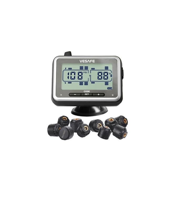 VESAFE Wireless Tire Pressure Monitoring System with Full-Color Real-Time Display — image 6