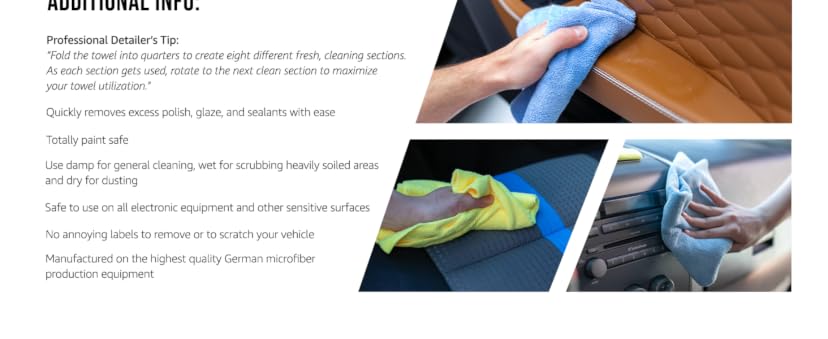 The Rag Company Edgeless 300 GSM Microfiber Towel — image 5