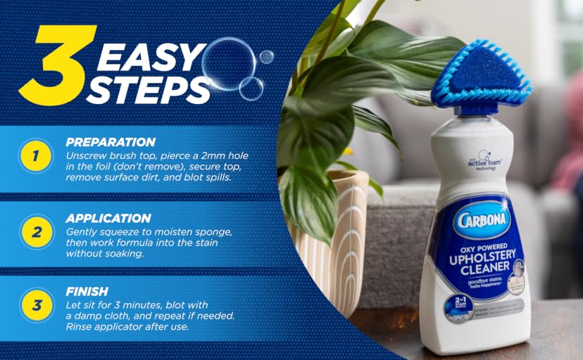 Carbona Oxy-Powered Upholstery Cleaner with Built-In Brush — image 4