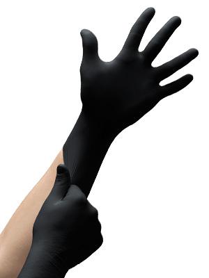 Microflex MidKnight MK-296 Black Nitrile Gloves — image 2
