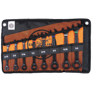 Klein Tools 69408G 8-Piece SAE Ratcheting Combination Wrench Set — image 4