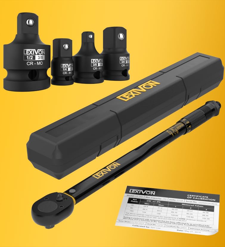 LEXIVON LX-183 1/2-Inch Drive Click Torque Wrench (10-150 ft-lbs) — image 7