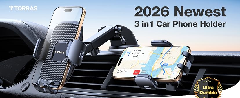 TORRAS Ultra-Durable Car Phone Holder Mount — image 6