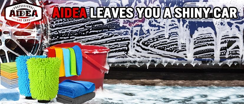 AIDEA Chenille Microfiber Car Wash Mitt 2-Pack — image 1