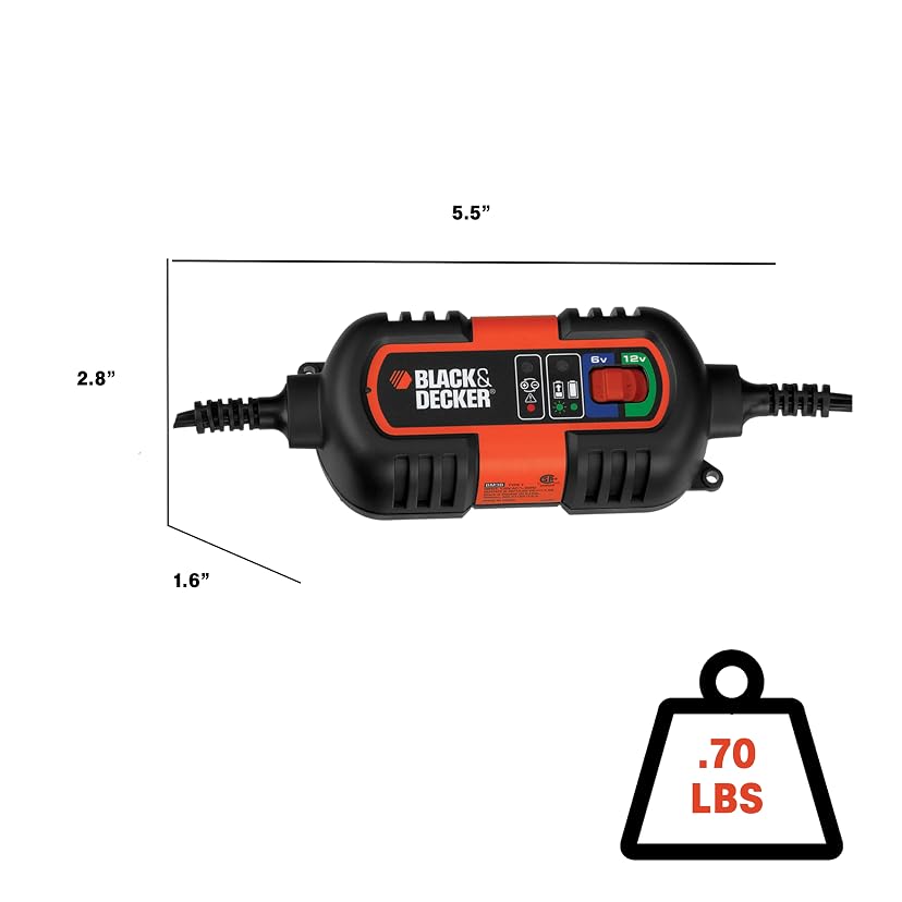 BLACK+DECKER BM3B Fully Automatic 6V/12V Battery Charger/Maintainer — image 9