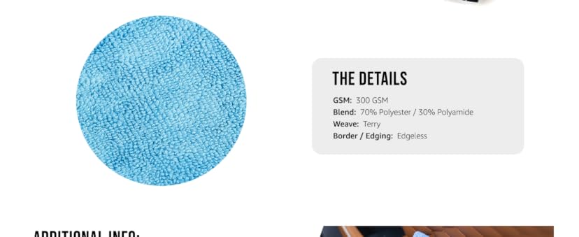 The Rag Company Edgeless 300 GSM Microfiber Towel — image 4